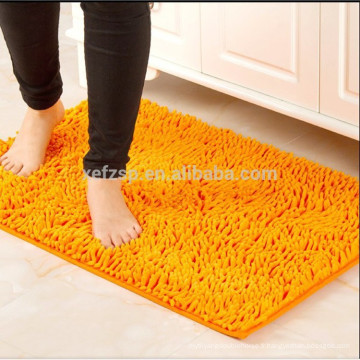 boucle de luxe en microfibre chenille shaggy tapis de bain